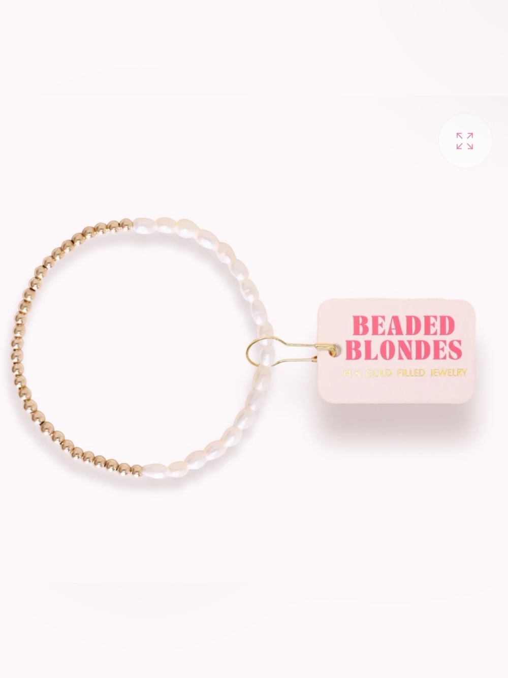 Beaded Blondes Hannah Pearl Bracelet